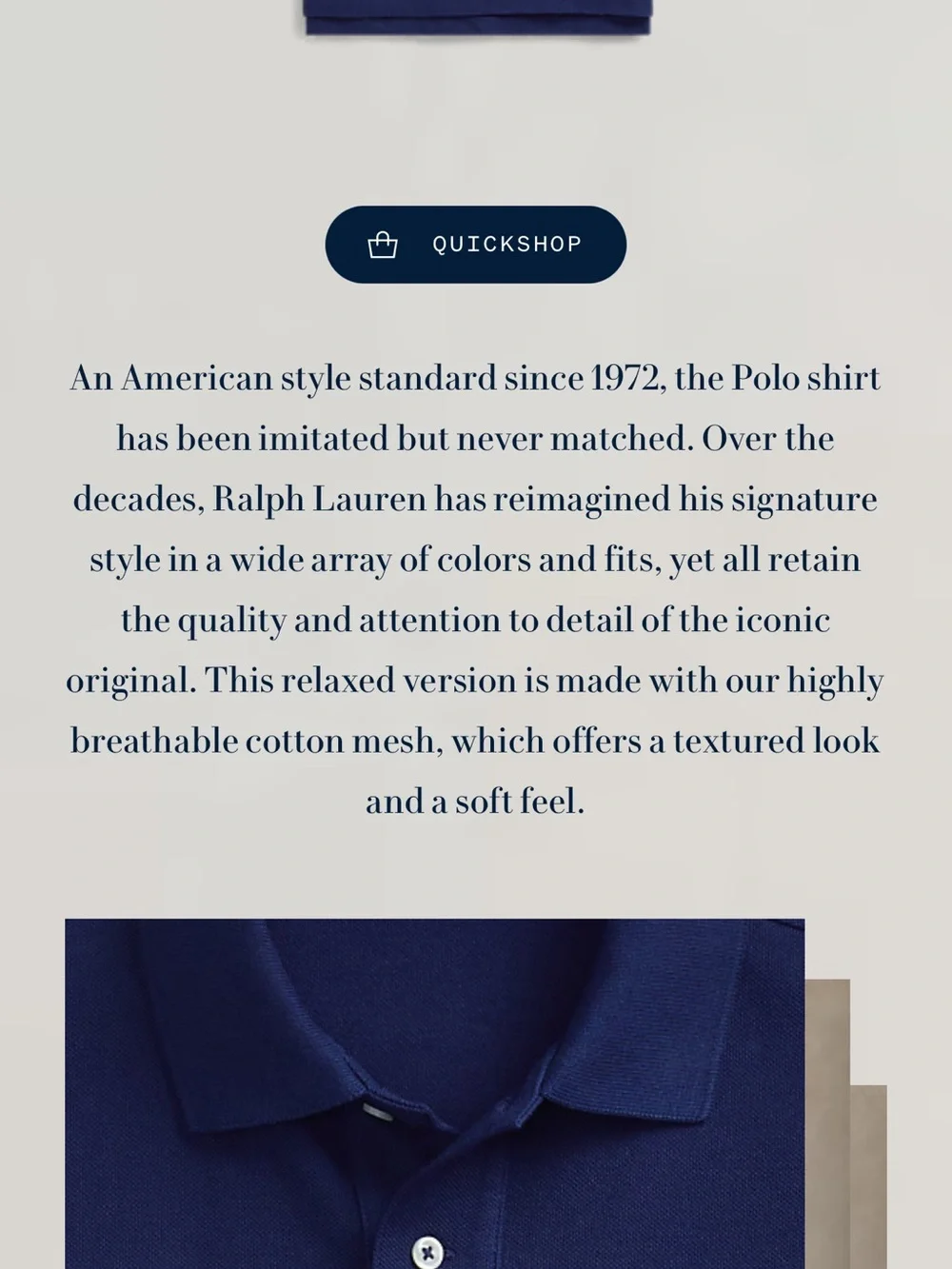 Ralph Lauren Navy Polo with Red Pony Emblem